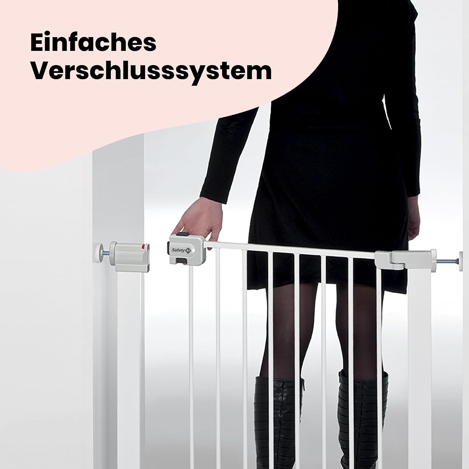 Safety 1st SecureTech Metal Gate, Treppenschutzgitter 73–80 cm, Weiß – Bild 2