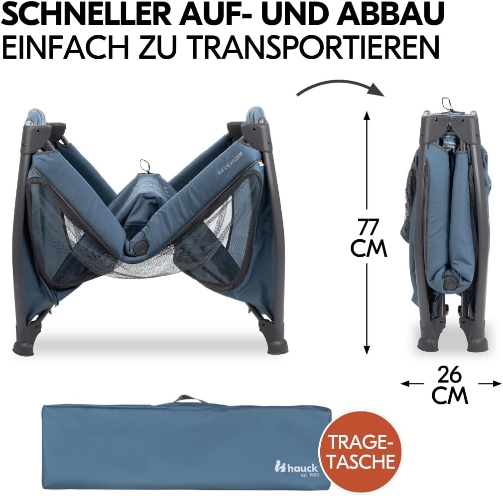 hauck Play N Relax Center Baby Reisebett Set – Dark Blue – Bild 5