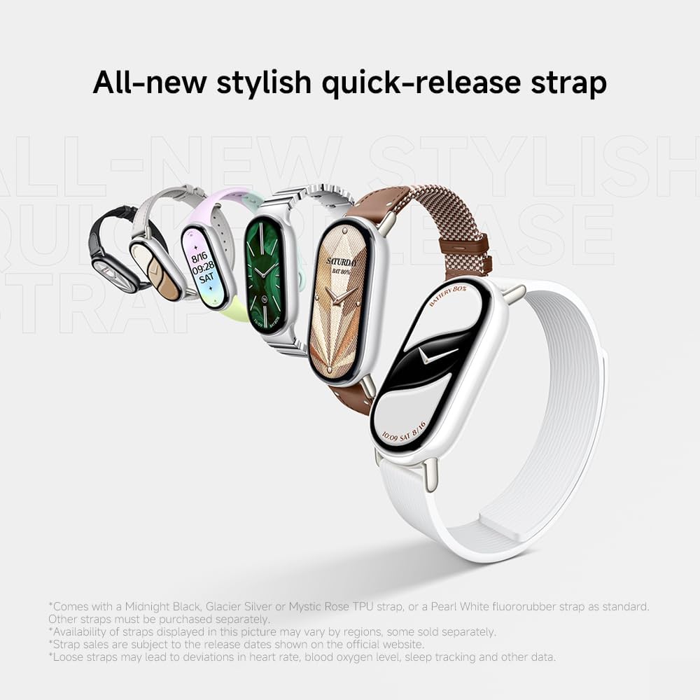 Xiaomi Smart Band 10, Smart Watch,Fitness-Tracker, 1,72" AMOLED Display, 21 Tage Akku, 5ATM Wasserdichtigkeit, SPO₂ & Herzfrequenzmessung, Schlafüberwachung,150+ Sportmodi, Schwarz – Bild 8