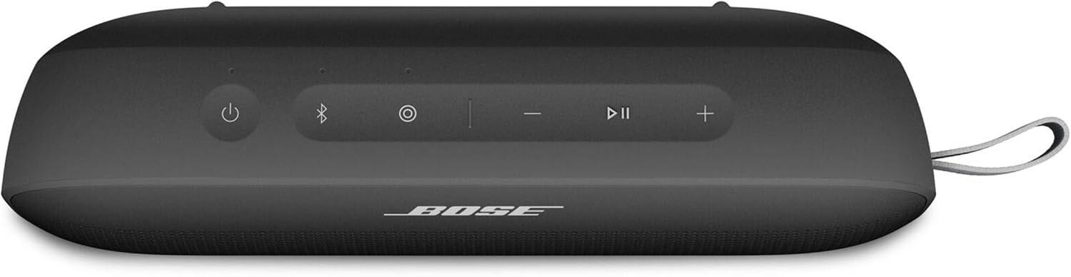 Bose SoundLink Flex SE Tragbarer Bluetooth Lautsprecher (2. Gen.), Tragbarer Outdoor Lautsprecher, wasserdicht & staubdicht, mit naturgetreuem Klang, Ohne Mikrofon, bis zu 12 h Akkulaufzeit, Schwarz – Bild 4
