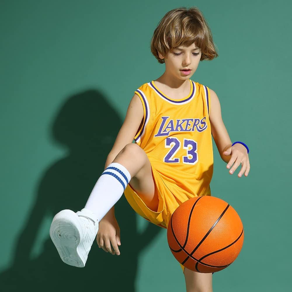 Basketball Trikot Kinder 2-teilig Jungen Shorts Ärmellos 4-14 Jahre – Bild 3