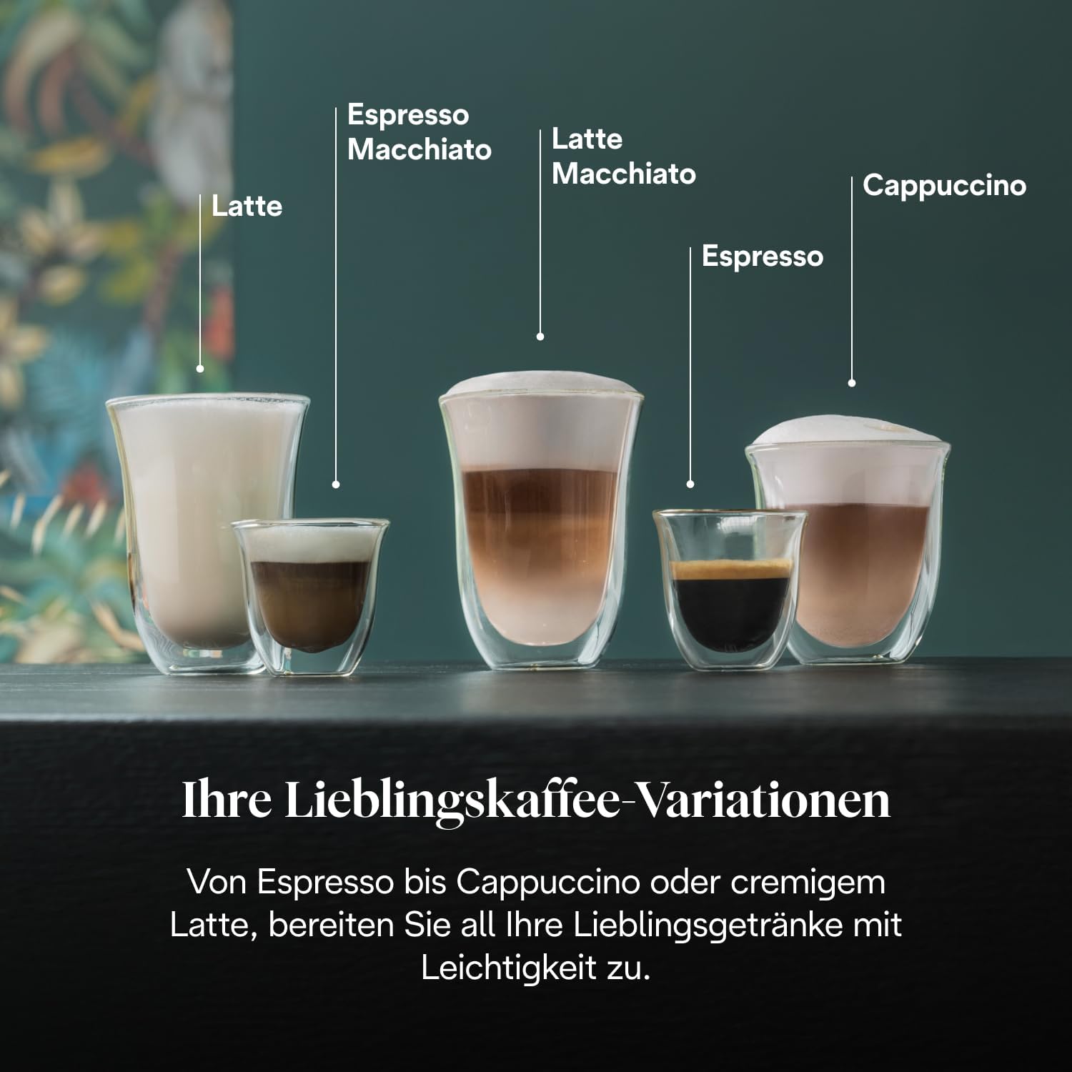 De'Longhi Dedica Style - Perfetto Kompakte Siebträgermaschine Espressomaschine mit Tasten, manuellem Milchaufschäumer für Espresso und Cappuccino, ESE Pad geeignet, 15cm breit, Schwarz (EC685.BK) – Bild 4