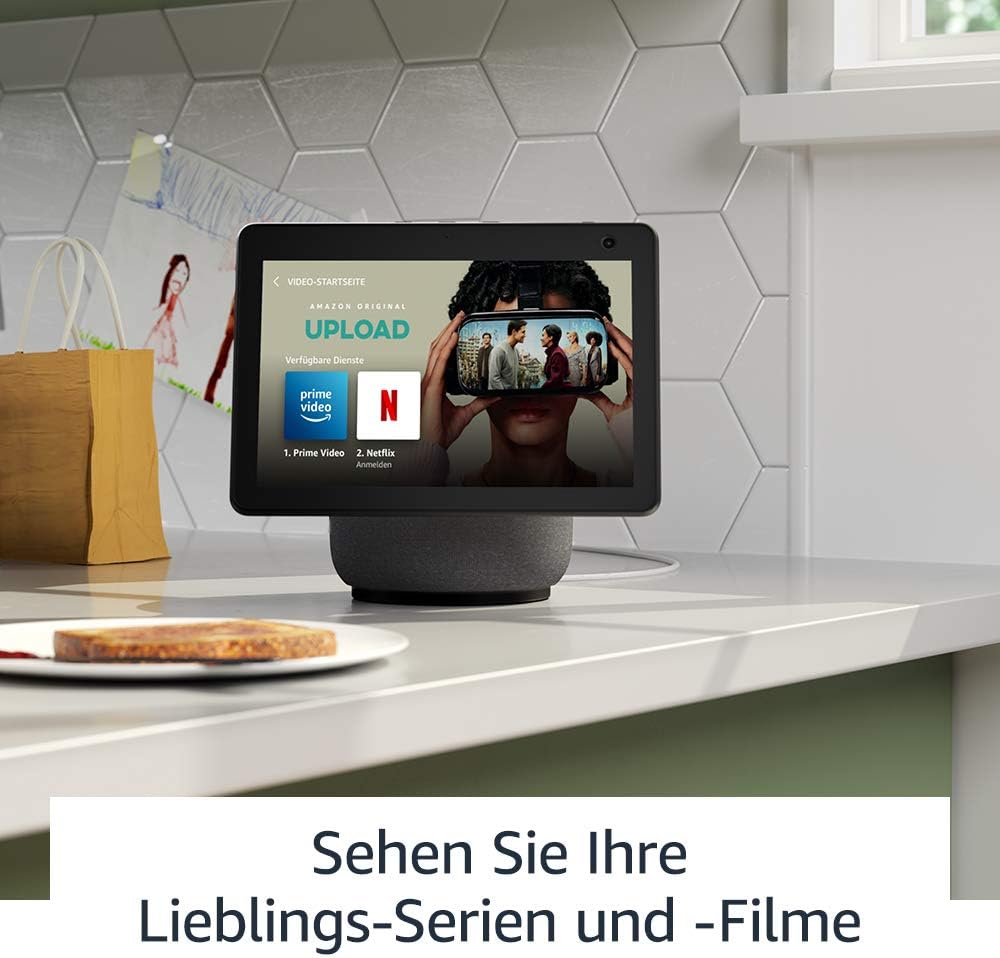 Echo Show 10 (3. Generation, 2020) | Hochauflösendes Smart Display mit Bewegungsfunktion und Alexa, Anthrazit | Zertifiziert und generalüberholt – Bild 4