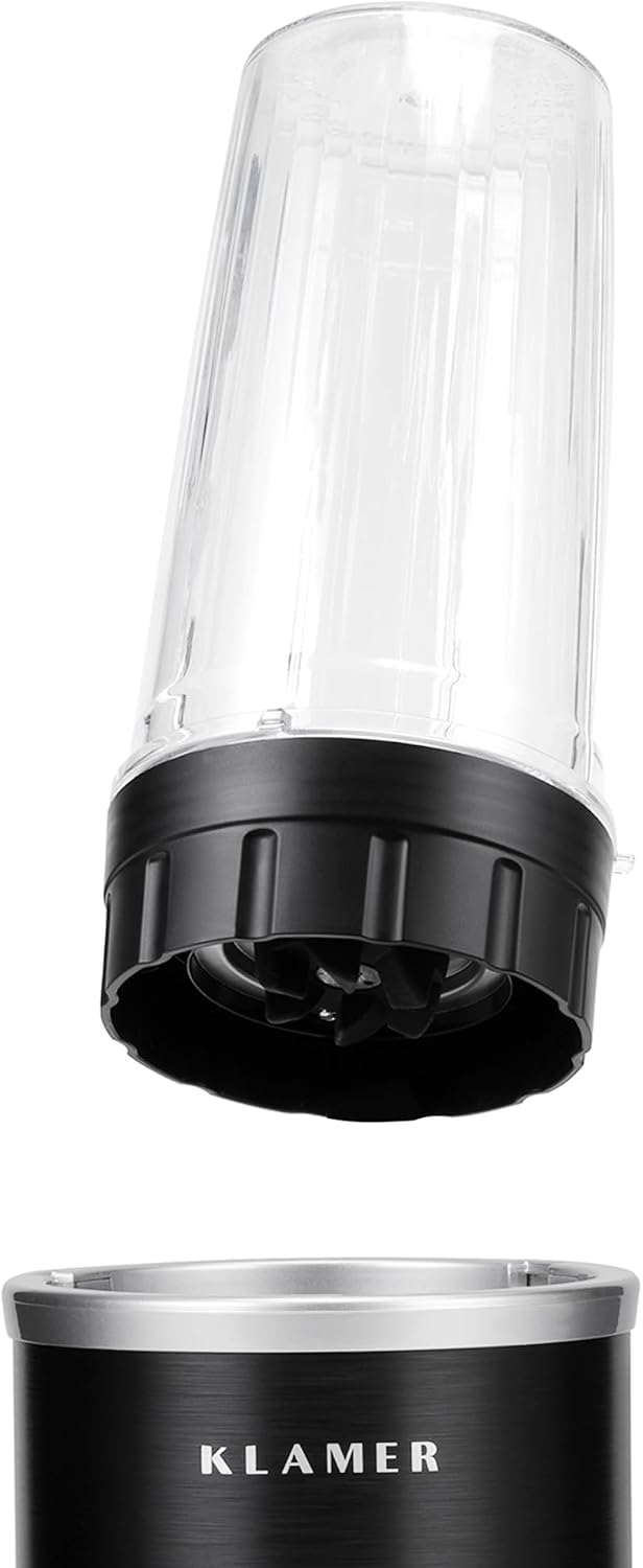 KLAMER Bullet Mixer 1000 Watt, Smoothie Maker, 2 Mixbehälter mit Zubehör – Bild 7
