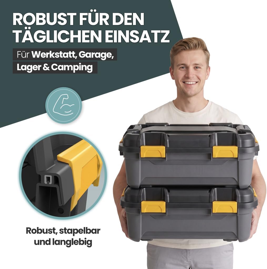 Kreher Bunker Tough Lagerbox mit Deckel Silikondichtung wasserdicht (31L) – Bild 5