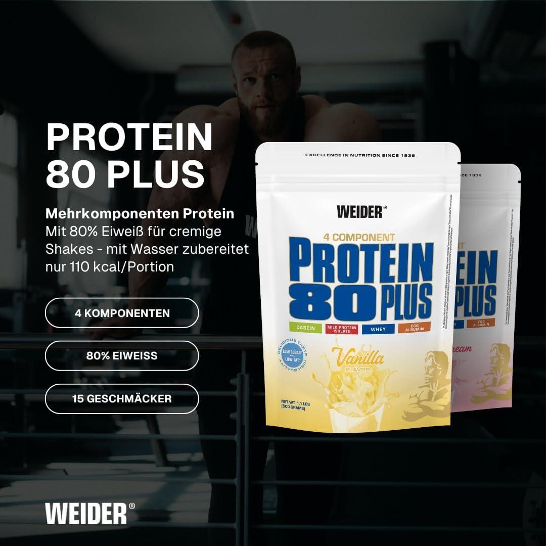 Weider Protein 80 Plus, 500g, Vanille – Bild 2