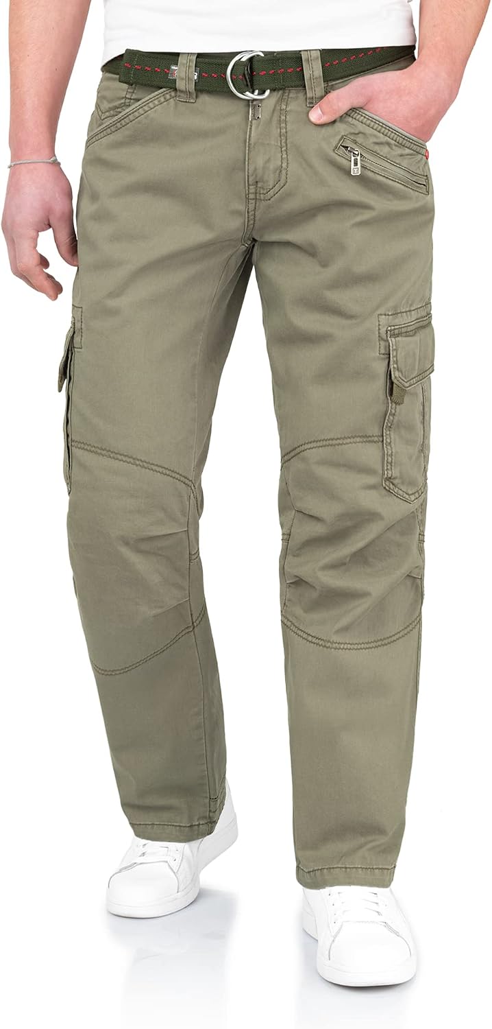 Timezone BenitoTZ Herren Cargohose Benito mit Stoffgürtel – Bild 8