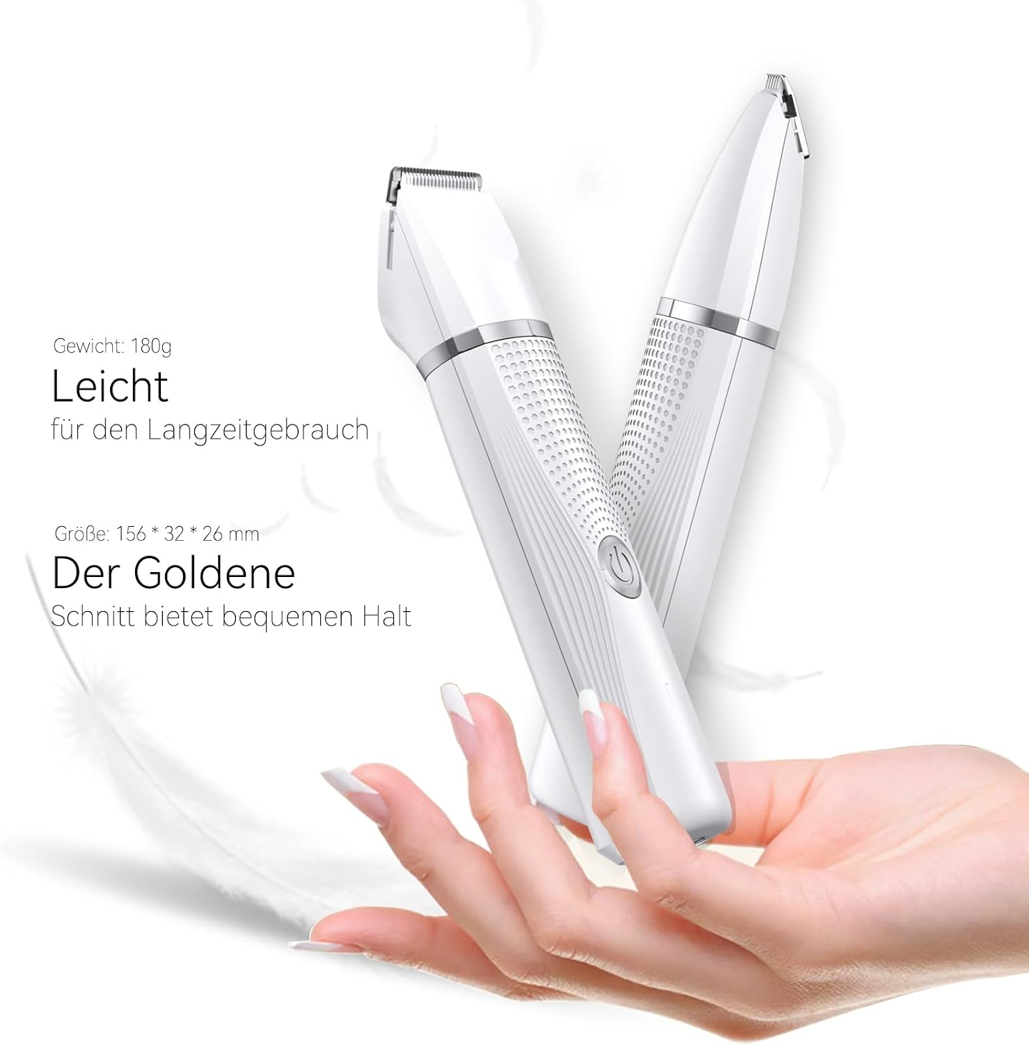 Leise Schermaschine Katze Set,Profi Haarschneidemaschine für Katzen Hunde Verfilztes Fell Pfotenhaare mit Pflegeschere & Kamm,USB-C-Aufladung – Bild 4