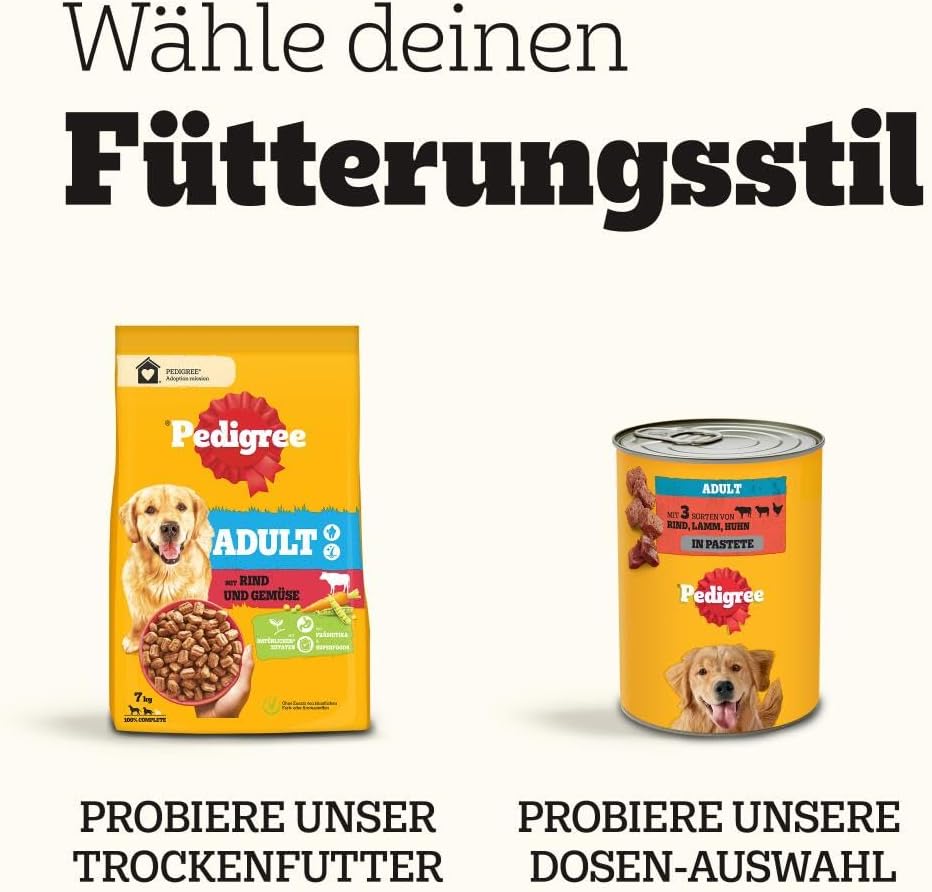 PEDIGREE DOGCARE Hundefutter Portionsbeutel Chunks in Soße Adult 40 x 100g – Bild 10