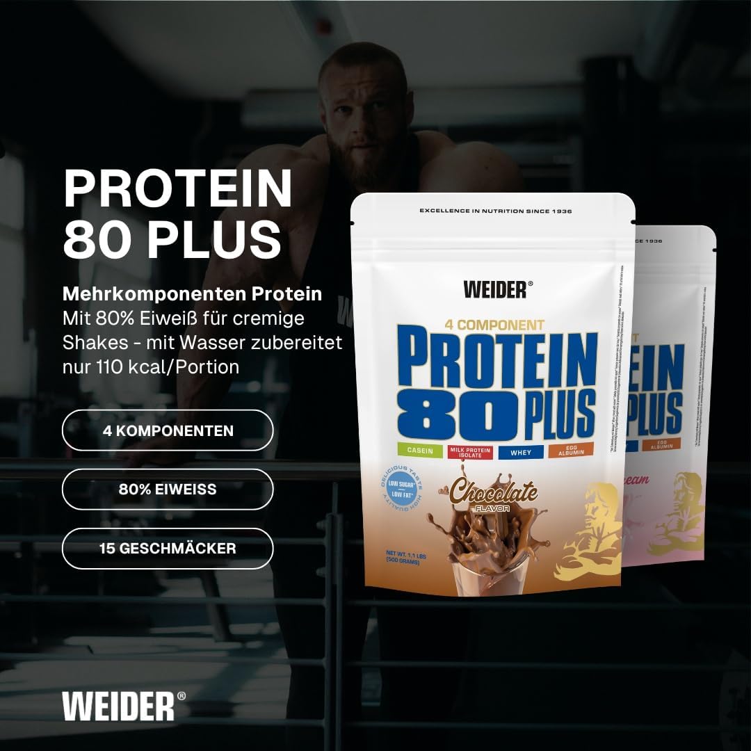 Weider Protein 80 Plus, 500g, Schoko – Bild 2