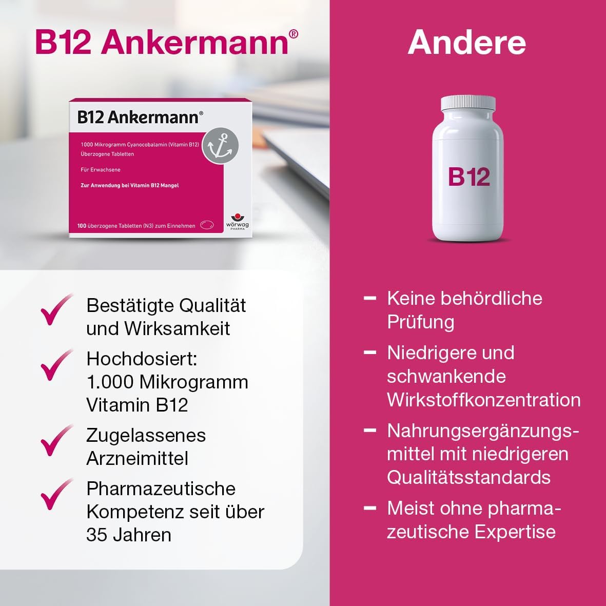 B12 Ankermann® Vitamin B12 Tabletten 1.000 µg, hochdosiert, 150 Stk. – Bild 7