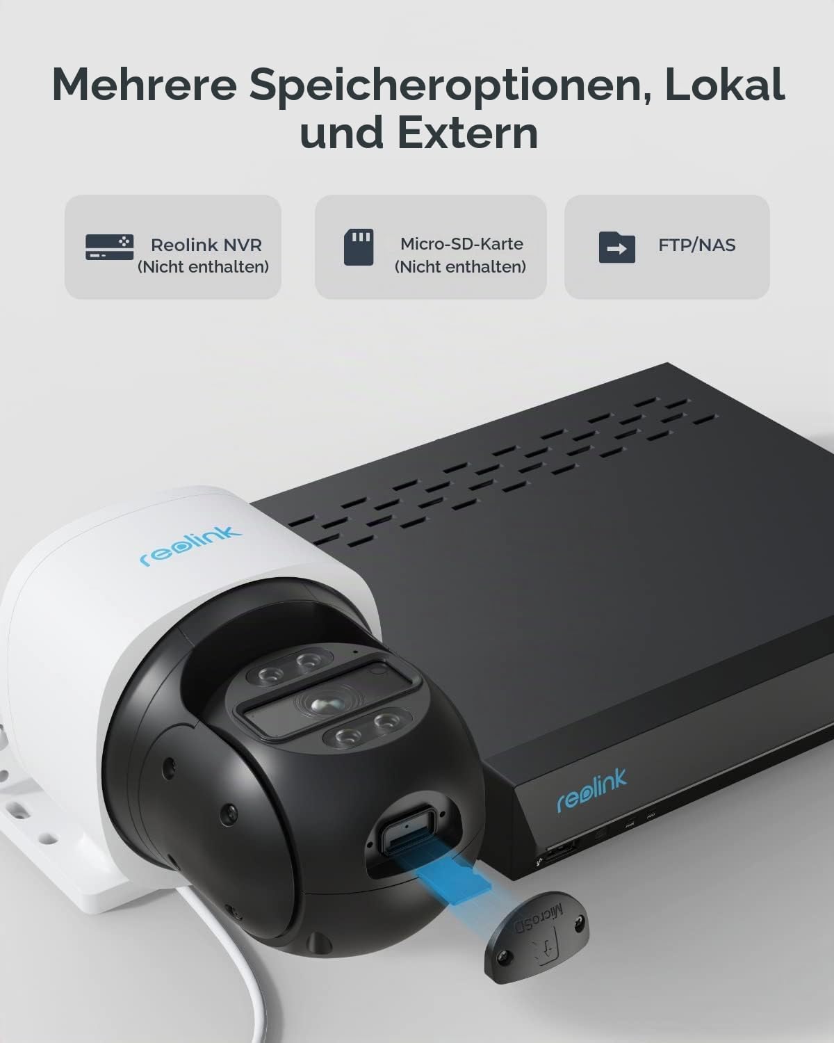 Reolink 4K PT PoE Überwachungskamera Aussen mit Auto-Tracking, Spotlights, 355° Schwenk 90° Neige, Personen-/Fahrzeug-/Haustiererkennung, 30m Farbnachtsicht, 2-Wege-Audio, RLC-830A (Generalüberholt) – Bild 6