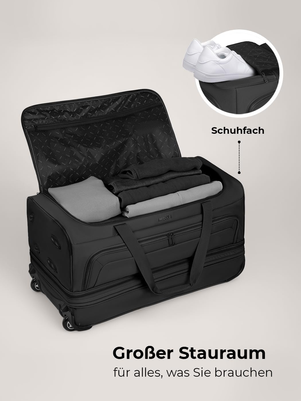 REDOLZ 2-Rollen große Trolley-Reisetasche – Bild 2