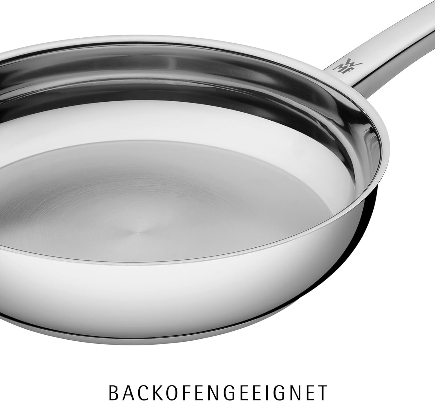 WMF Profi Bratpfanne 28 cm, Edelstahlpfanne unbeschichtet, Cromargan Edelstahl Pfanne Induktion, für alle Herdarten geeignet, backofenfest, spülmaschinengeeignet – Bild 2