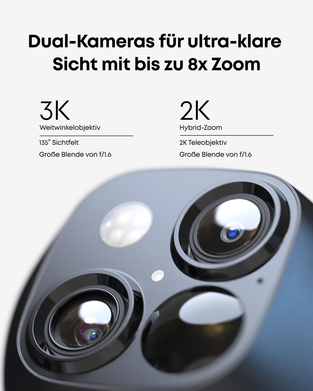 eufyCam Kamera 4er-Pack, Überwachungskamera Außen, ohne Abo, 4-GHz-WLAN – Bild 3