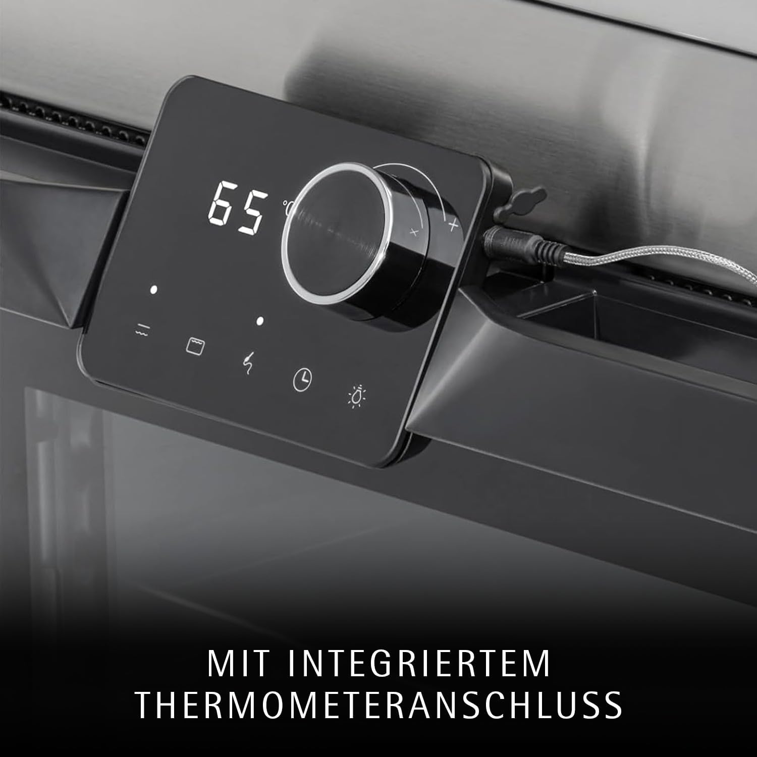WMF Profi Plus Urban Master Elektrogrill Standgrill – Grill elektrisch bis 340°C, integrierter Backofen bis 200°C, Elektrogrill mit Deckel für Balkon & draußen, 2-in-1 Balkongrill mit Gusseisenplatten – Bild 8