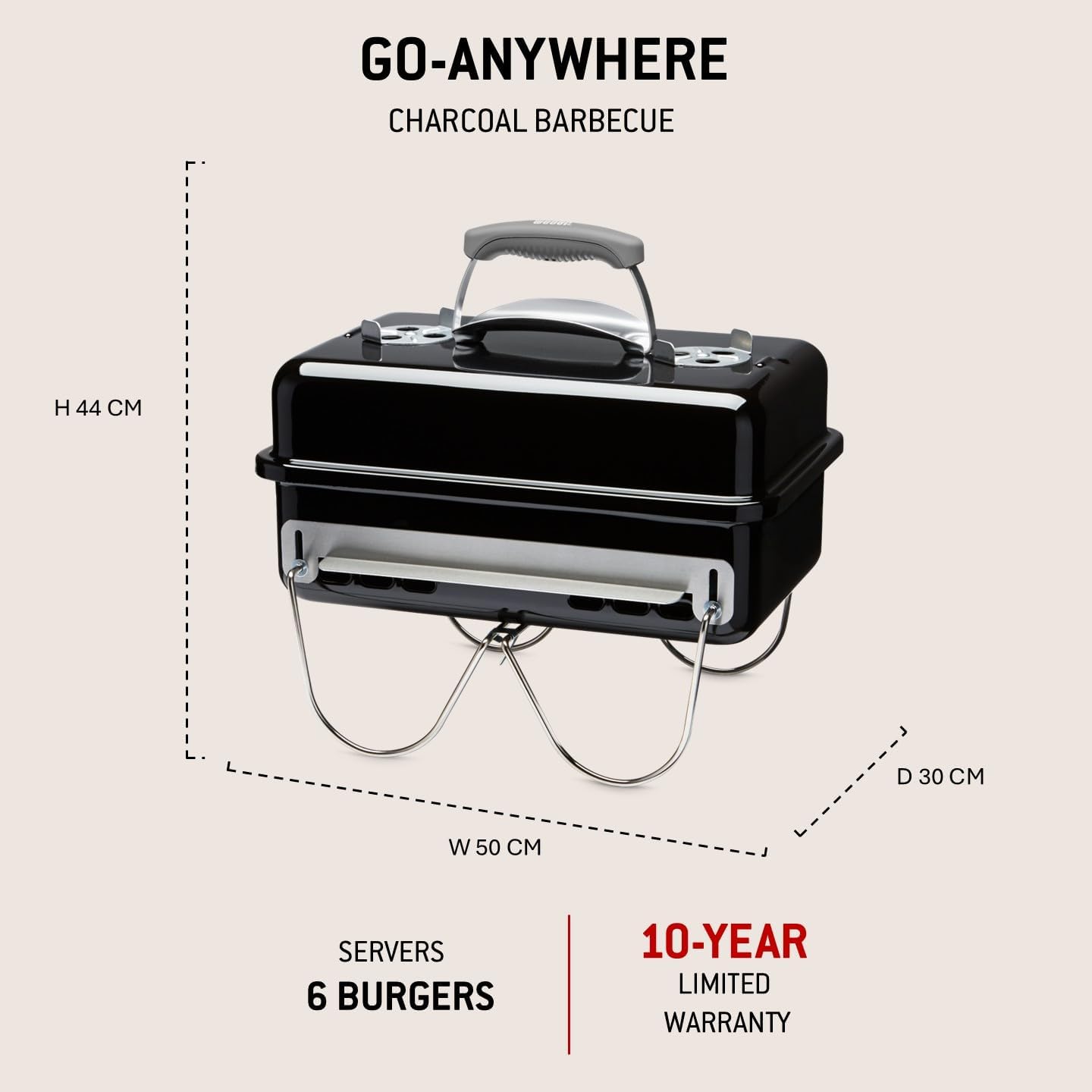 Weber Go-Anywhere Holzkohlegrill – Bild 3
