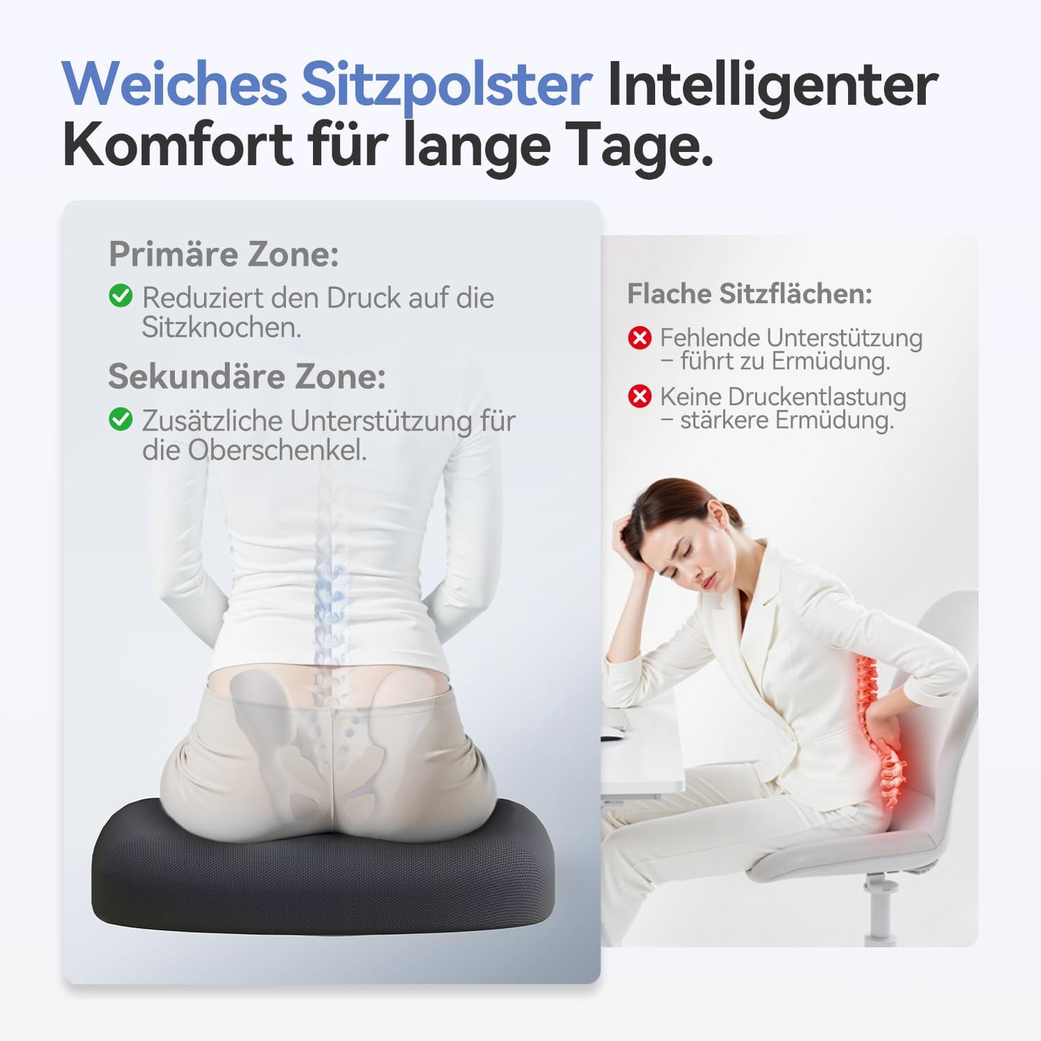 SIHOO M102C PRO Bürostuhl mit Lordosenstütze, Schreibtischstuhl Ergonomisch – Bild 8