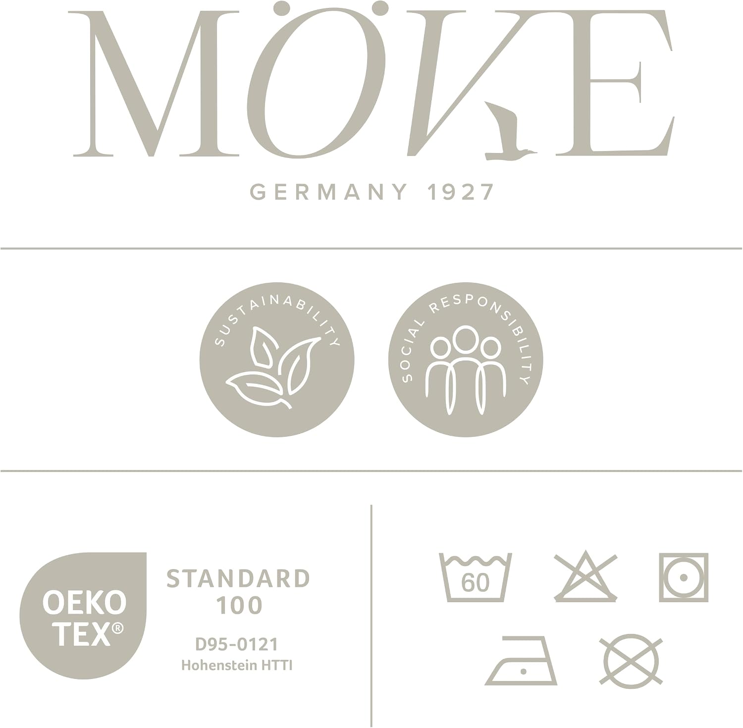 Möve Unisex Homewear Schalkragenmantel Basic Schalkragenmantel – Bild 7