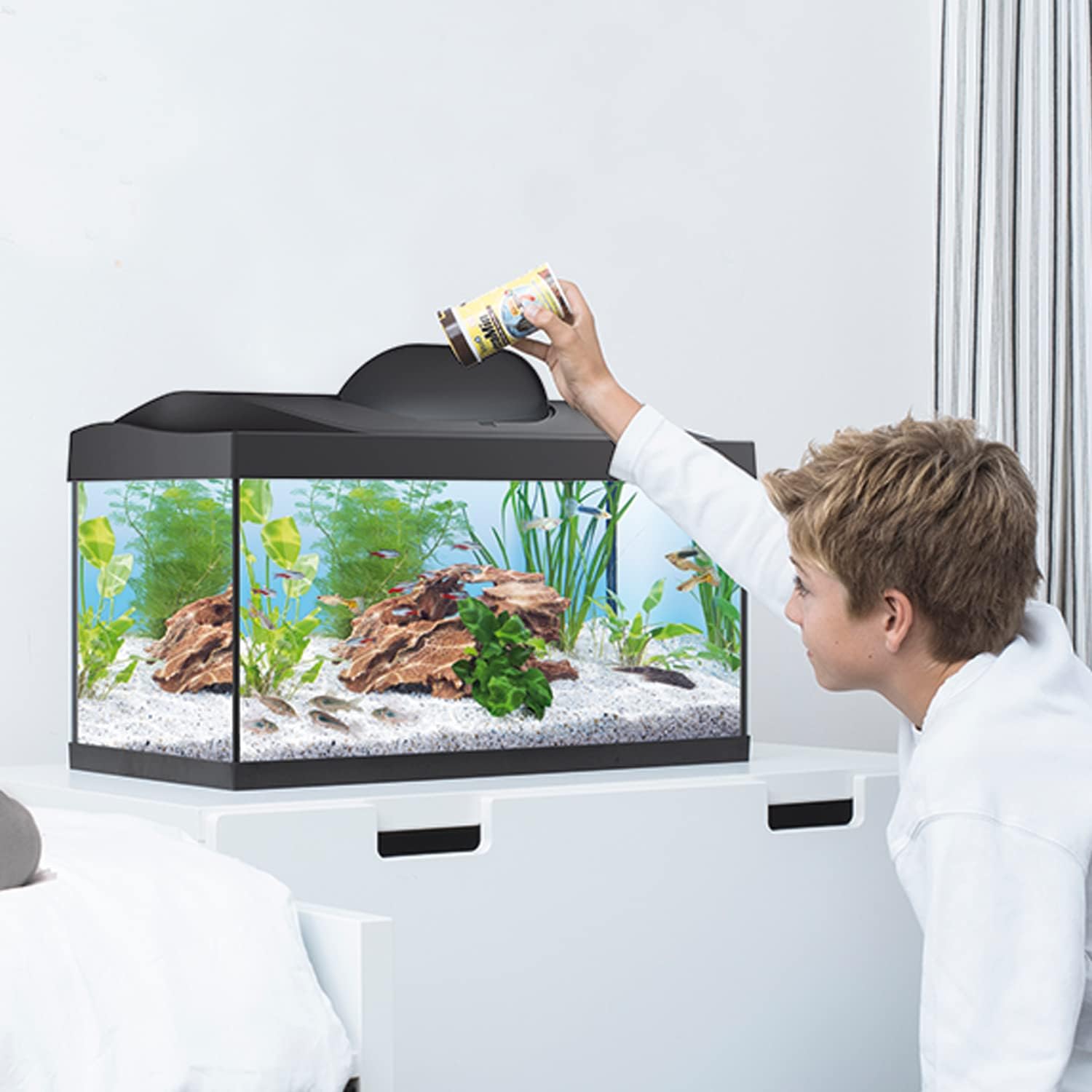 Tetra Starter Line 54 L Aquarium Komplett-Set mit LED-Beleuchtung, schwarz – Bild 6