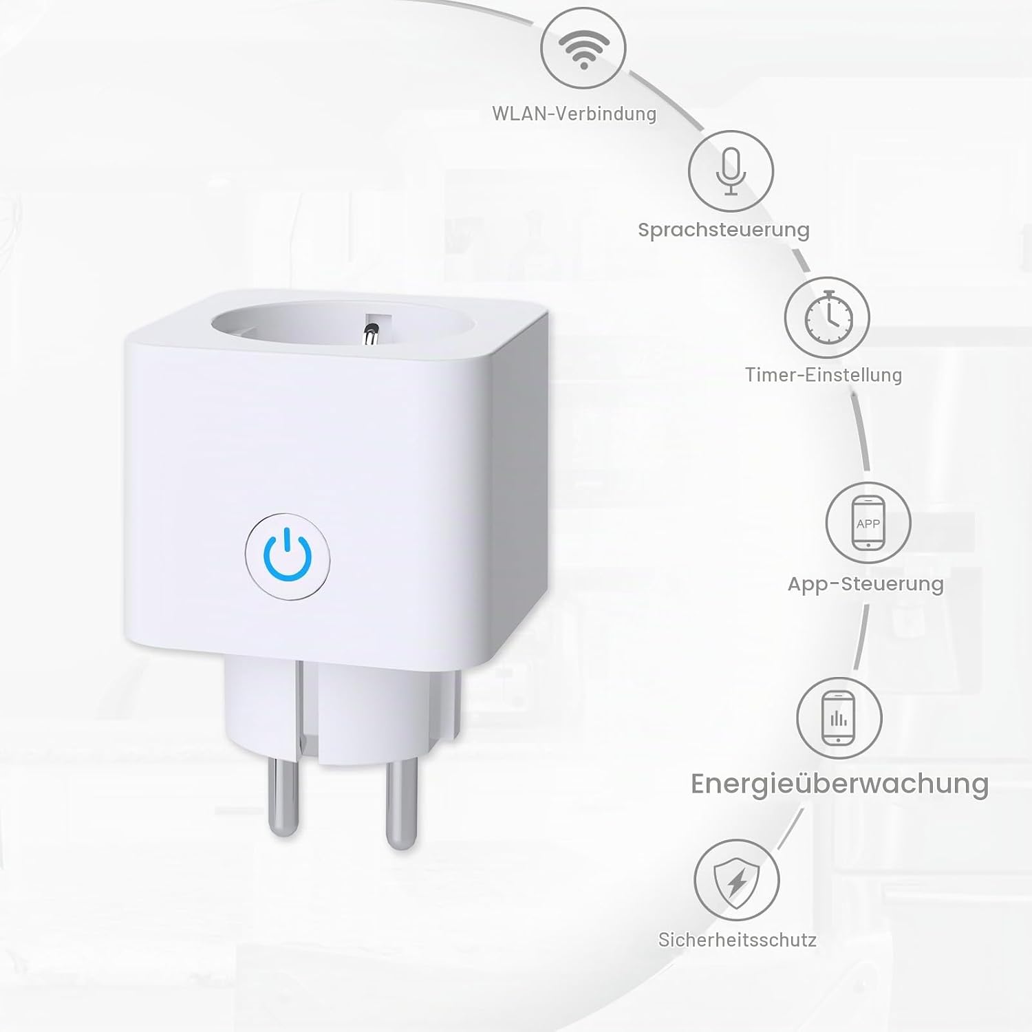 ANTELA WLAN Smart Steckdose 16A Stromverbrauch Messen – Bild 4