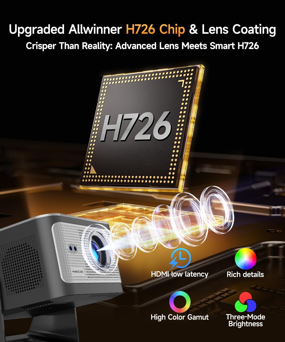 Magcubic Mini Beamer 4K/8K Unterstützt - Native 1080P Projektor Tragbarer – Bild 3