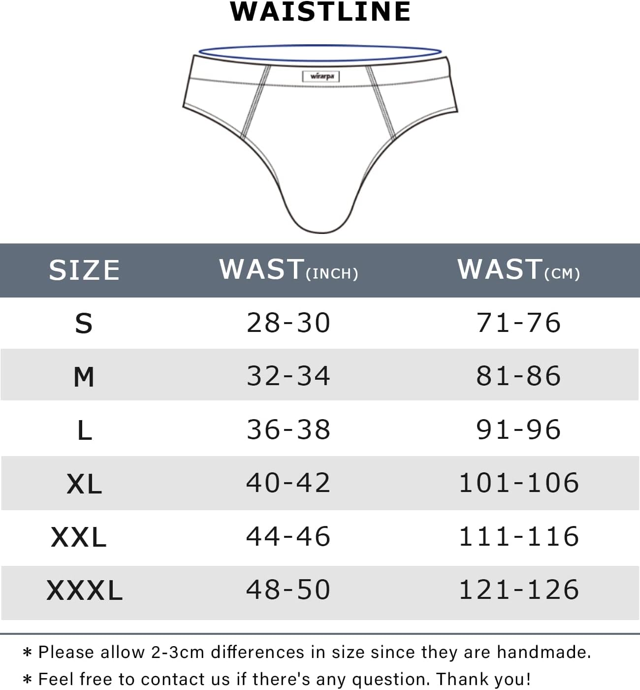 wirarpa Unterhosen Herren Slip Microfaser Männer Slips Stretcken Unterwäsche Größe S-XXXL – Bild 6