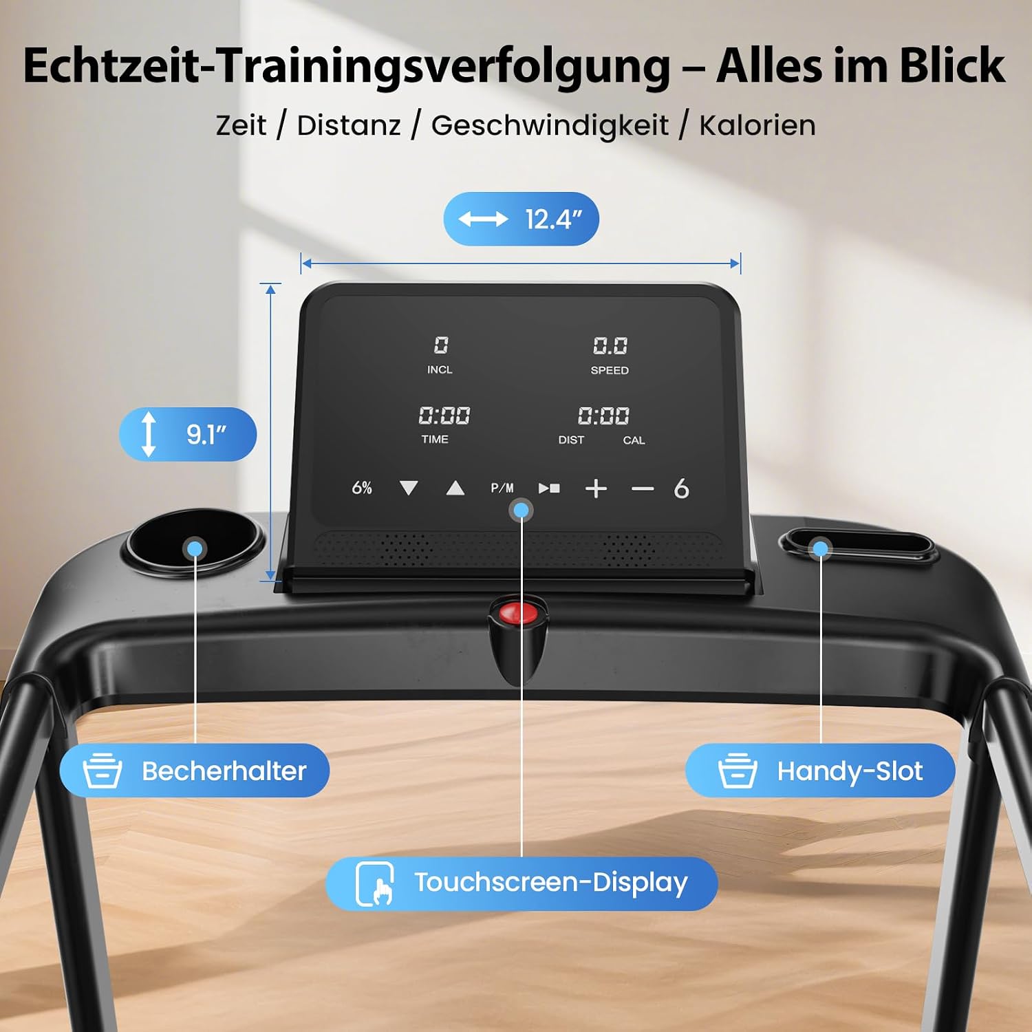 JAGJOG Laufband klappbar mit 15% Auto-Steigung – Bild 7