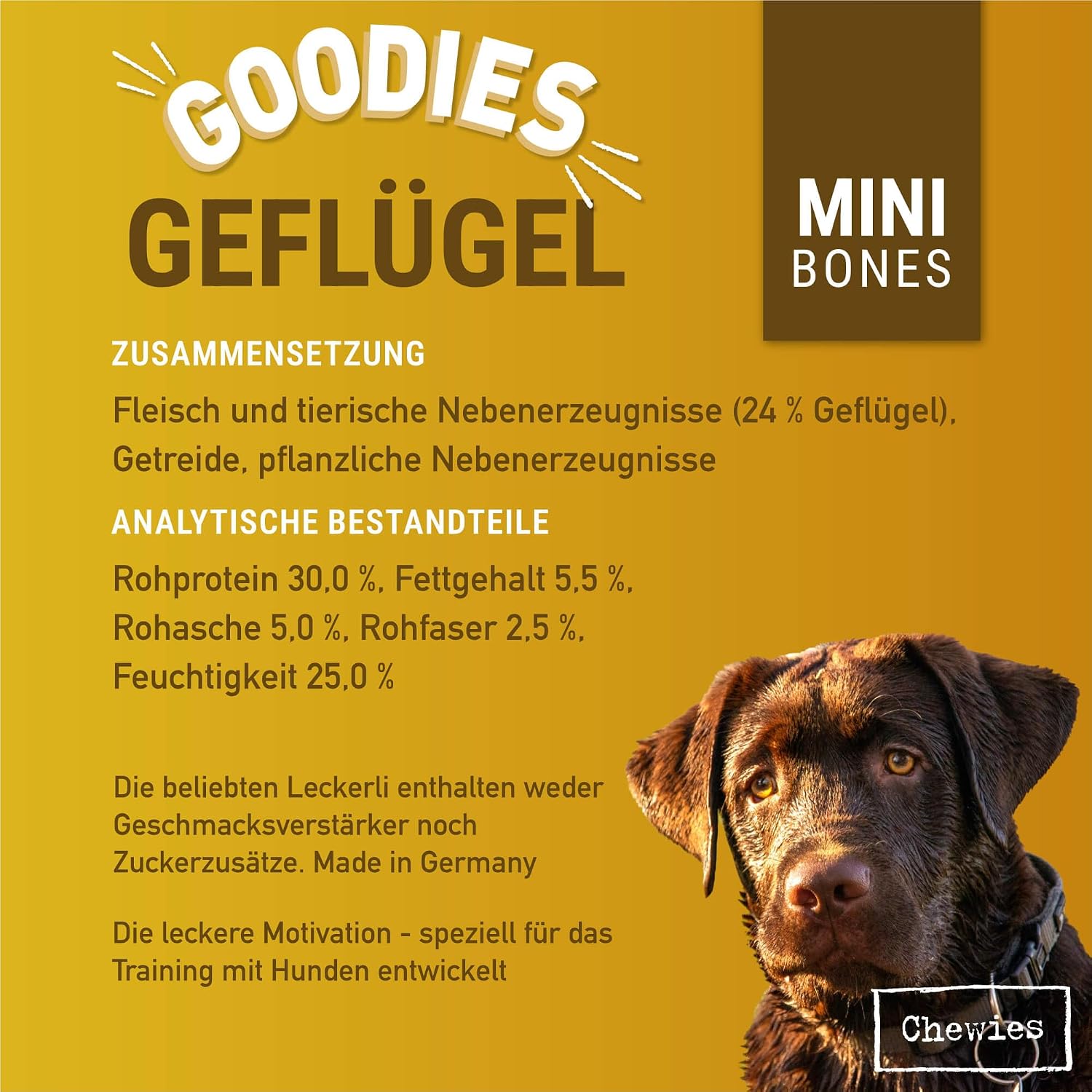 Chewies Goodies Hundeleckerli Geflügel Training MINI - 125 g – Bild 5