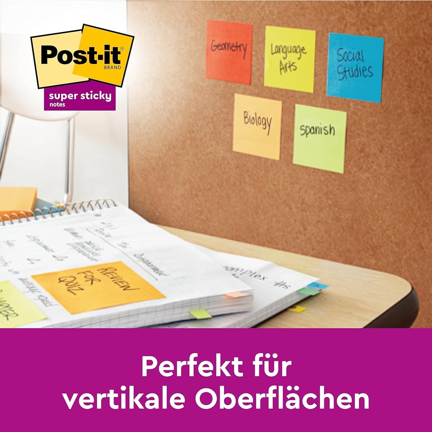 Post-it Super Sticky Notes, 6 Blöcke (540 Blatt), 76 mm x 76 mm – Bild 7