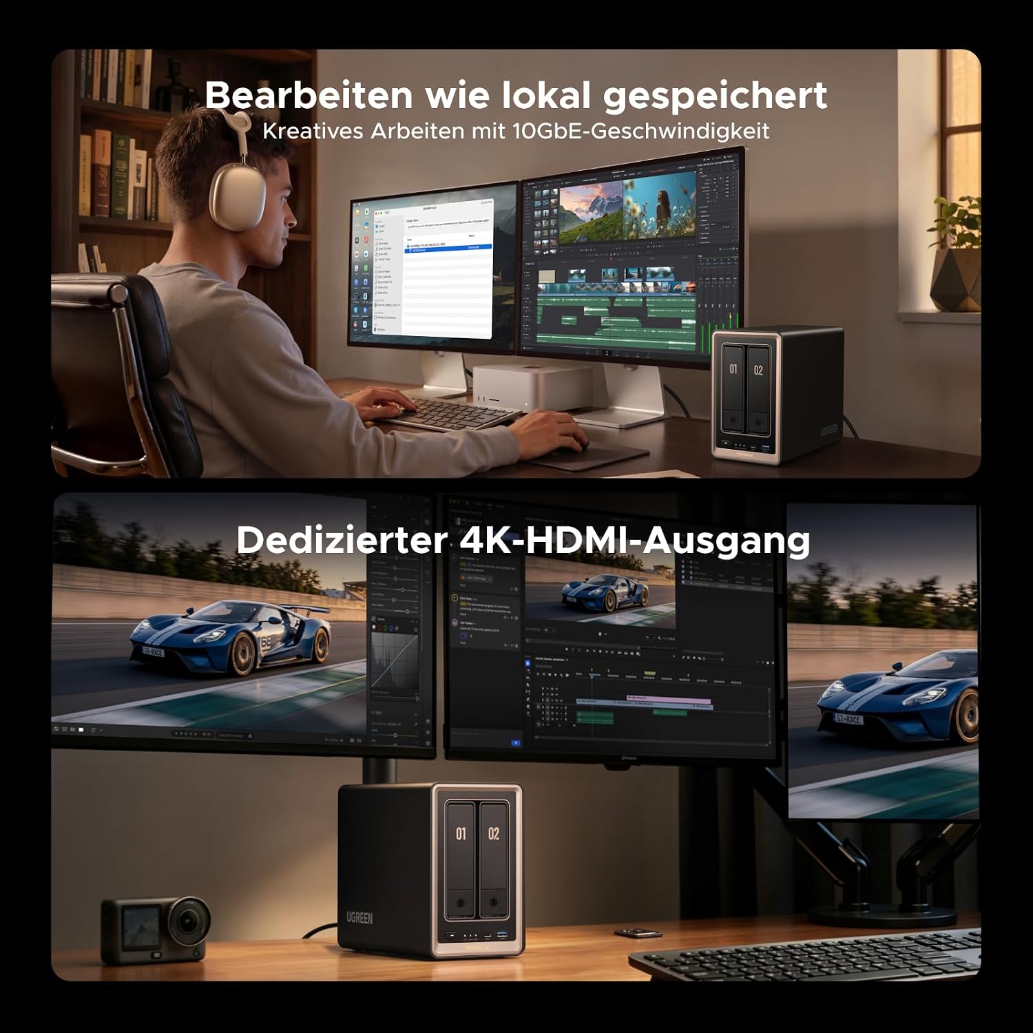 UGREEN NASync DXP2800 GT 2 Bay NAS für Smart Home und Creator (ohne HDD) – Bild 7