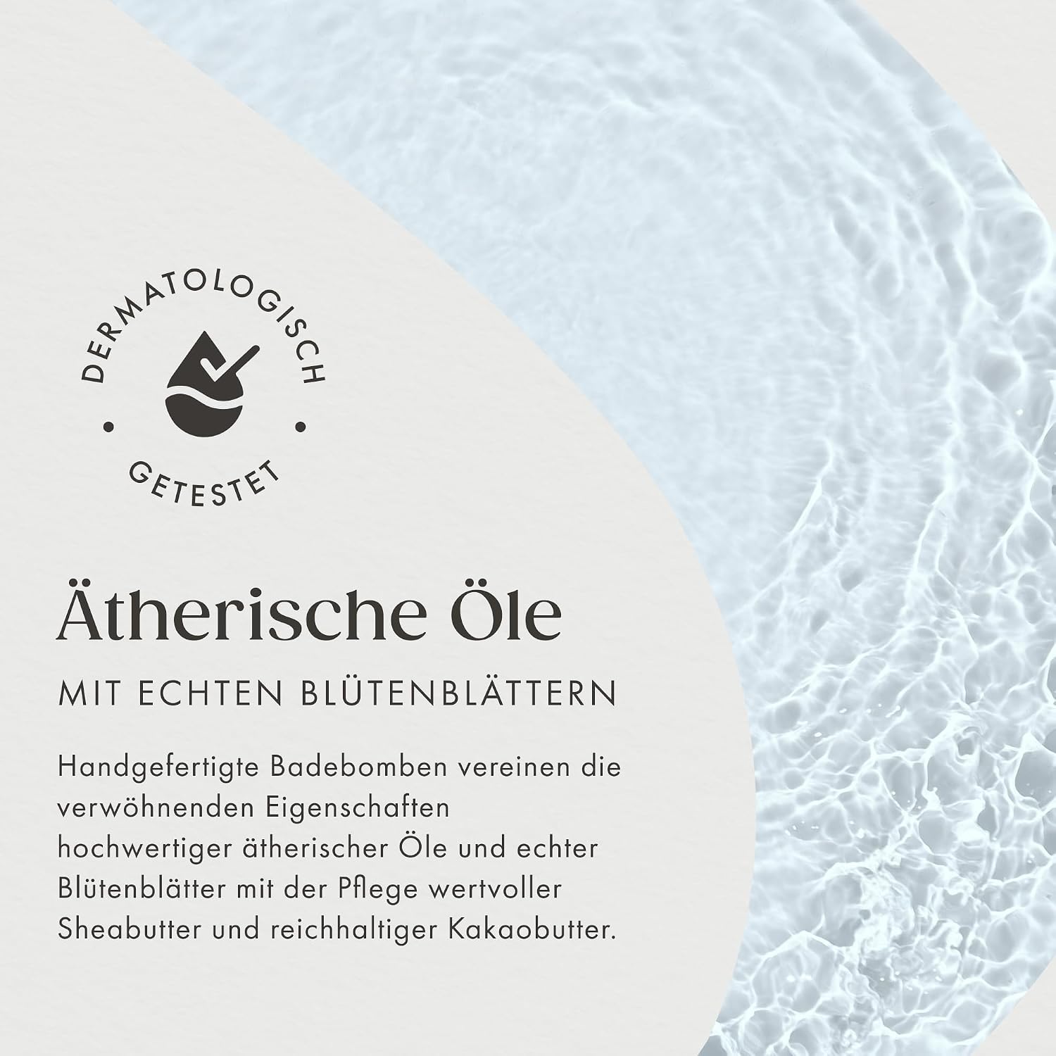 Satin Naturel 4 Luxuriöse Bio Badebomben, Wellness Geschenkset – Bild 4