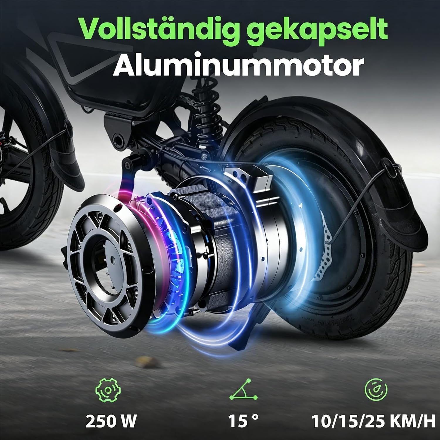 Klappbares City E-Bike mit App-Steuerung Max 50Km Reichweite – Bild 5