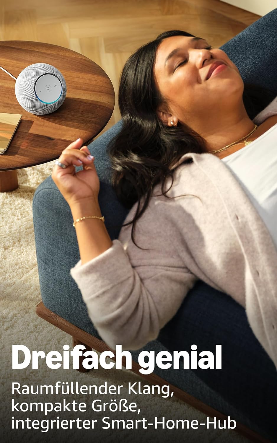 Zertifiziert und generalüberholt Amazon Echo Dot Max (neueste Generation), Alexa-Lautsprecher mit raumfüllendem Klang und integriertem Smart-Home-Hub, Graphit – Bild 3