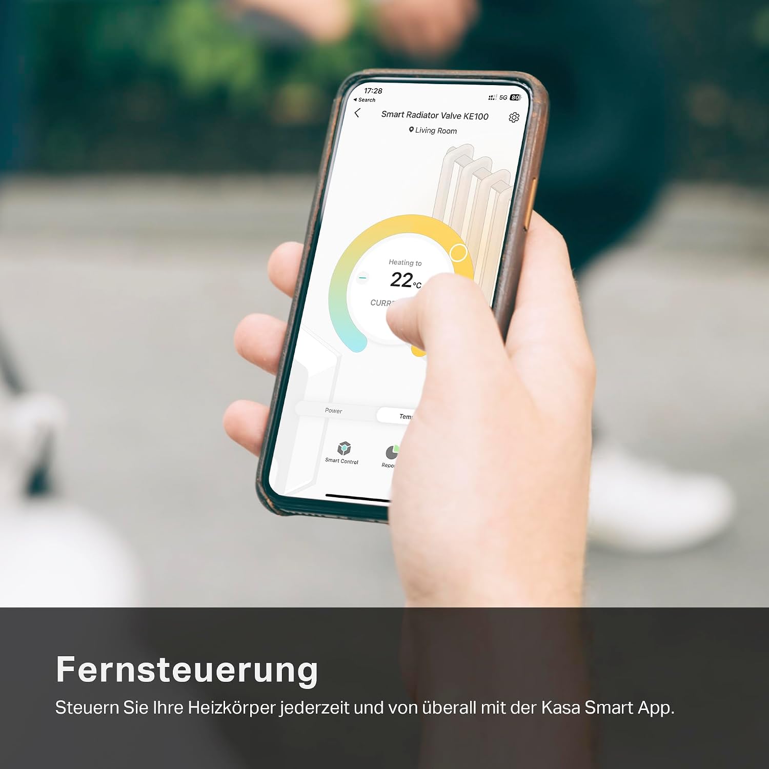TP-Link smartes Heizkörperthermostat - Erweiterungseinheit, benötigt Kasa Hub, Heizungssteuerung (Kasa App, Zeitpläne, Geofencing, Fensteröffnungserkennung), Matter, Alexa, Apple Home – Bild 7
