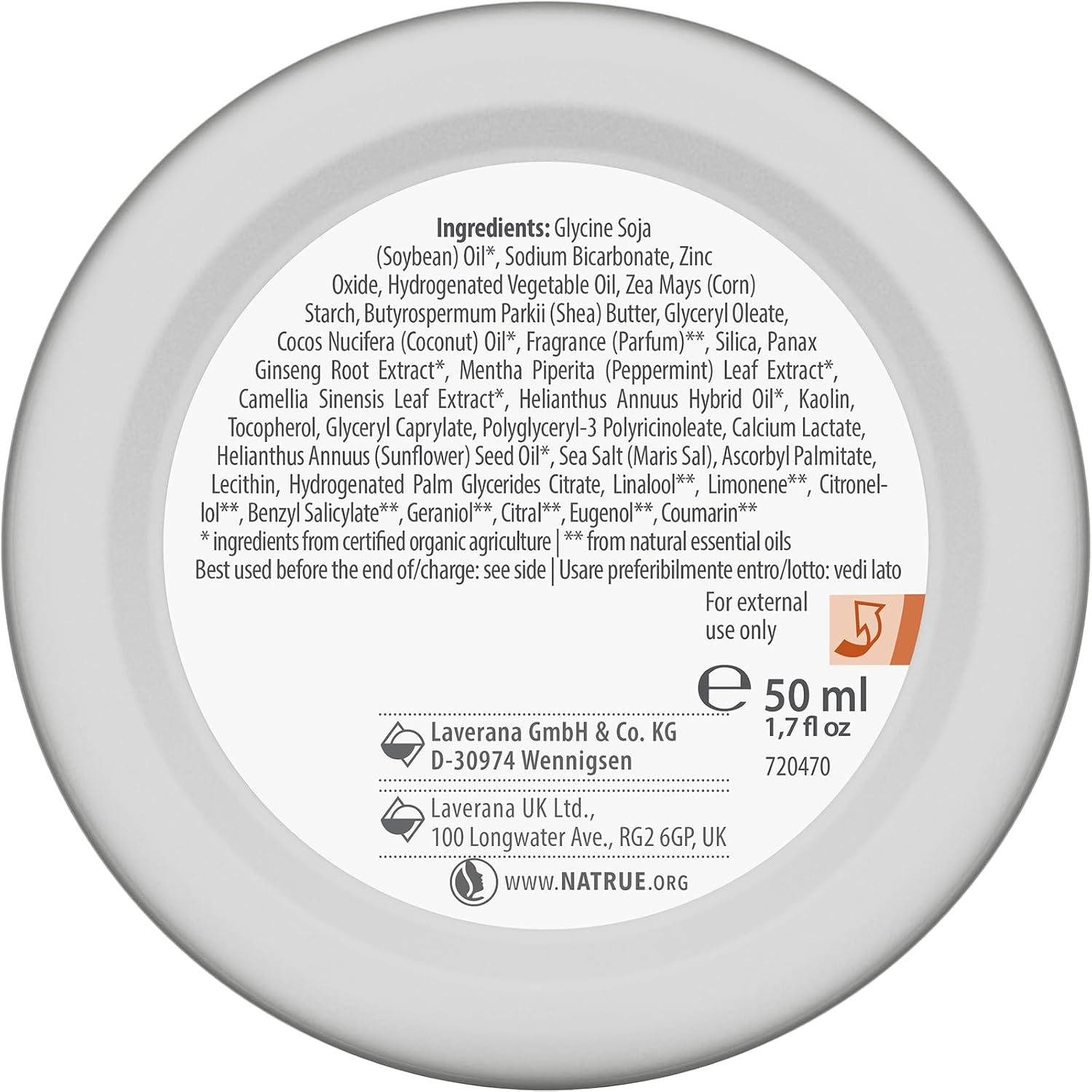 lavera - Deo Creme NATURAL STRONG - vegane Naturkosmetik - Bio Ginseng - Natürliche Mineralien ohne Aluminium - 48 Stunden Deo Schutz - 50 ml, 1 stück – Bild 7