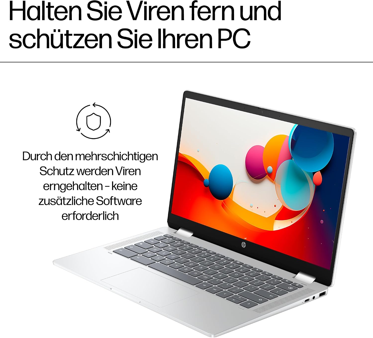 HP Chromebook x360 Laptop, 14" HD Touch, Intel N100, 4GB RAM, 128GB – Bild 13