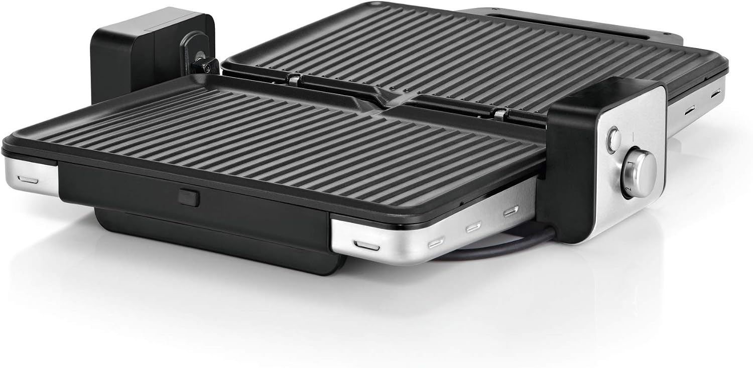 WMF Lono Kontaktgrill 2-in-1, Tischgrill, Plattengriller, Kontaktgrill abnehmbare Platten, spülmaschinenfeste Grillplatten, 2100 W – Bild 4