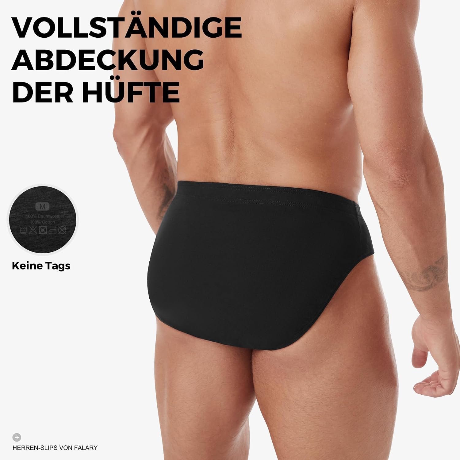 FALARY Herren Slip Baumwolle Unterhosen Männer 6/12er Pack – Bild 5