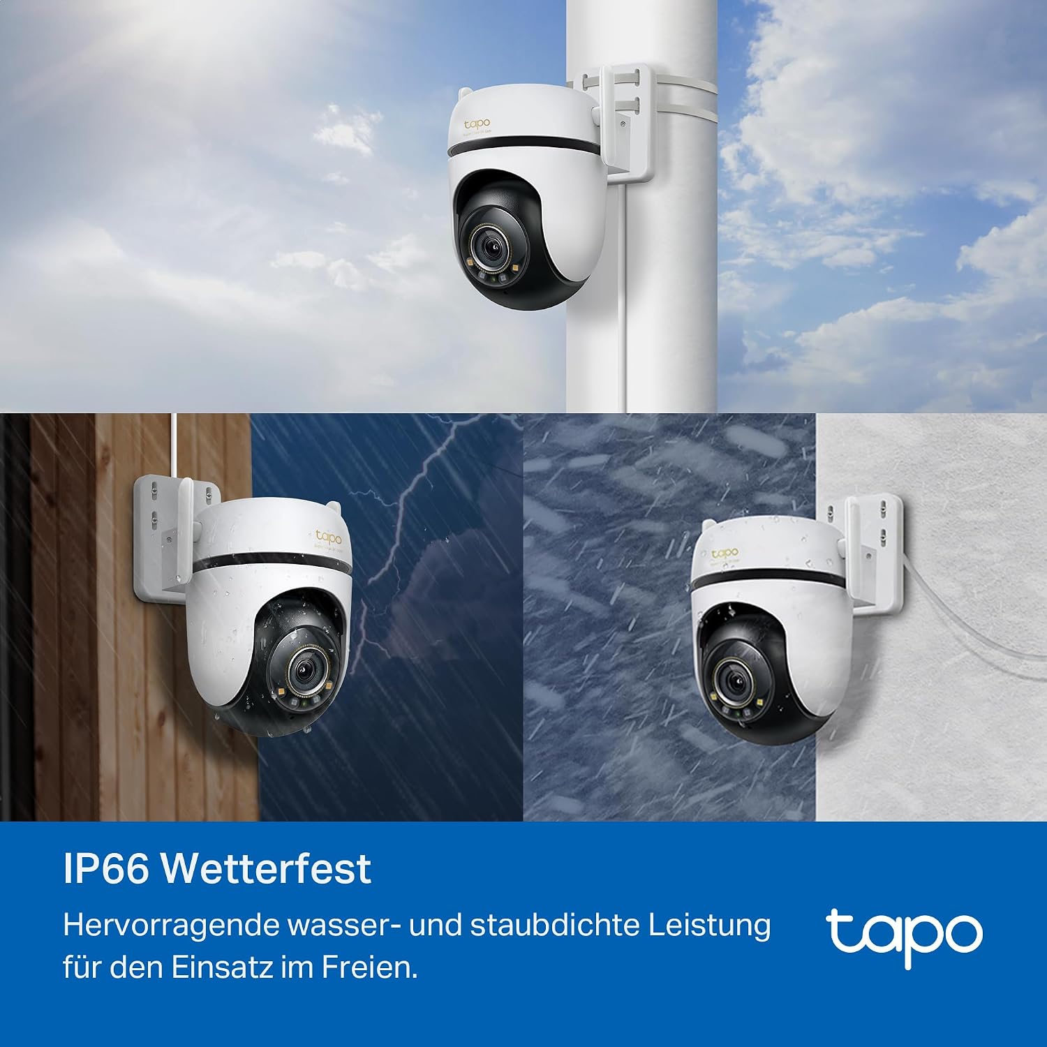 Tapo C530WS 360° Überwachungskamera Außen, 3K 5MP, Starlight Farbe Nachtsicht, KI-Erkennung, Bewegungsverfolgung, WLAN oder Ethernet, microSD-Karte bis zu 512 GB – Bild 8