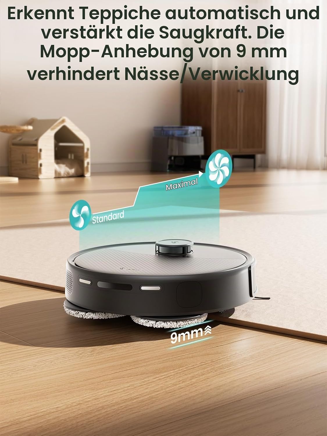 Lefant Saugroboter mit Wischfunktion 20000Pa 45°C Heißwasser-Moppwäsche – Bild 9