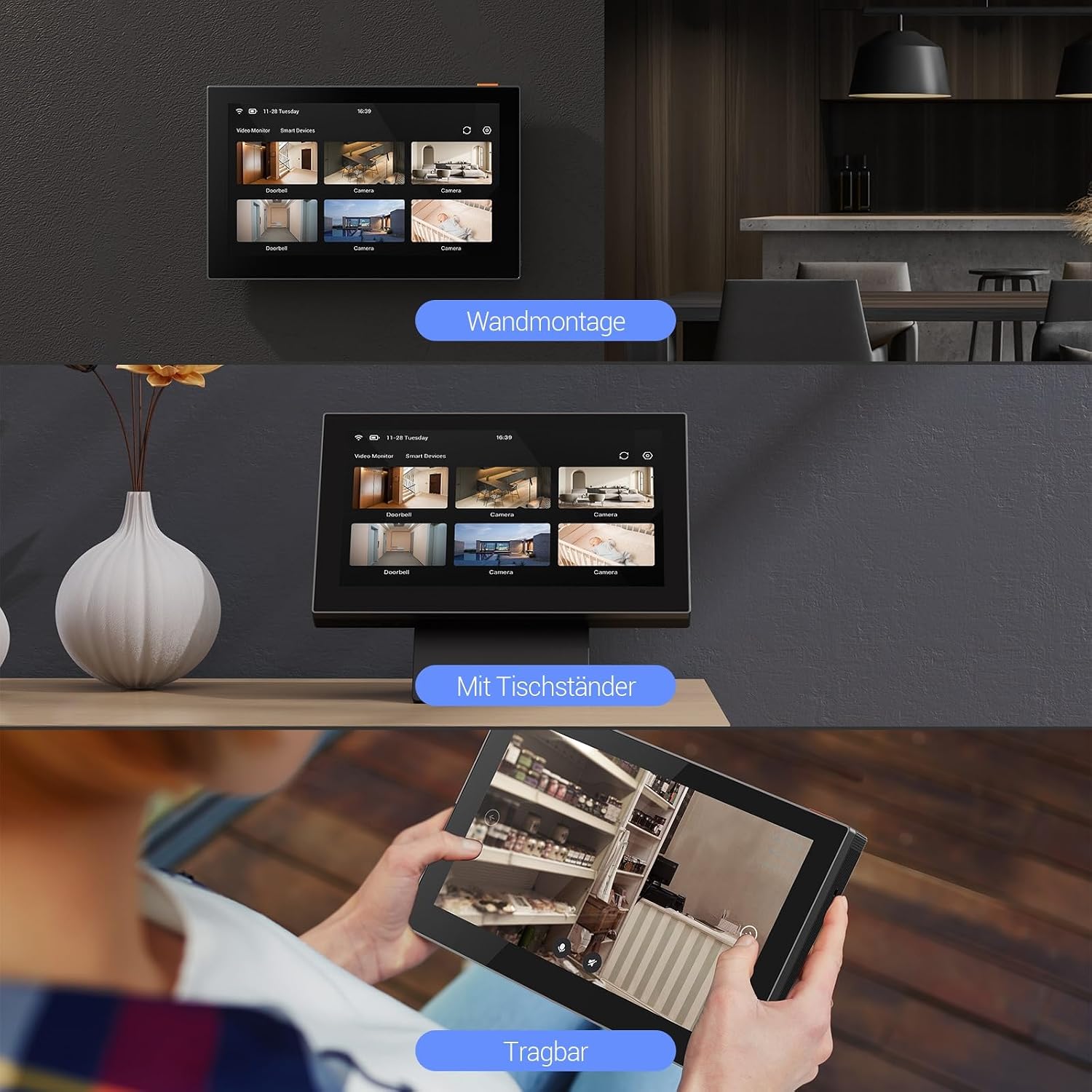 EZVIZ EP3x Kabellose Türklingel mit Smartem Bildschirm SD7, 2K & 2MP – Bild 16