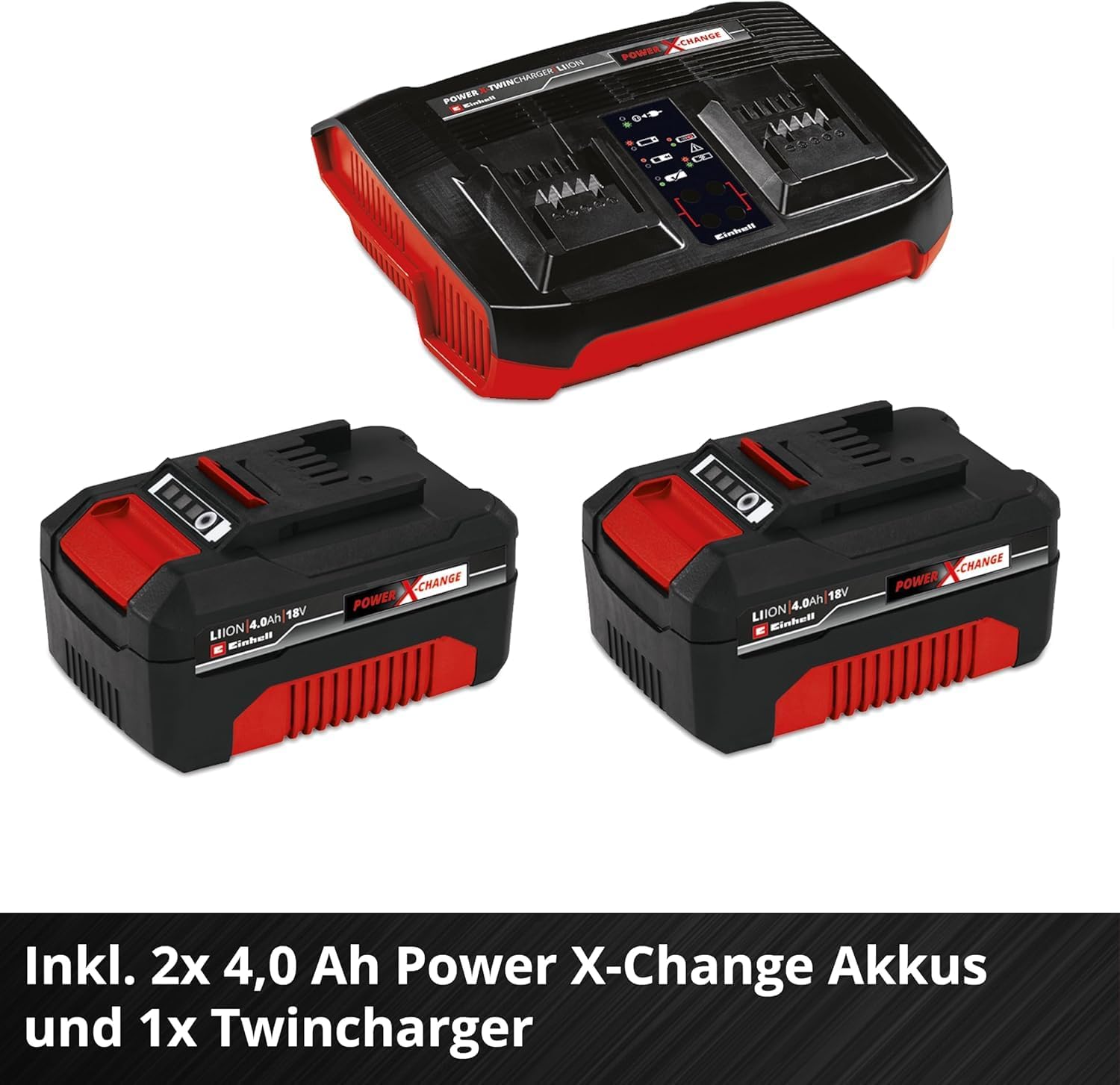 Einhell Akku-Rasenmäher RASARRO 36/42 Kit Power X-Change (36 V, 42 cm Schnittbreite, bis 550 m², Brushless, Mulchfunktion, 50L Fangkorb, inkl. 2X 4,0 Ah Akkus + Ladegerät) – Bild 11