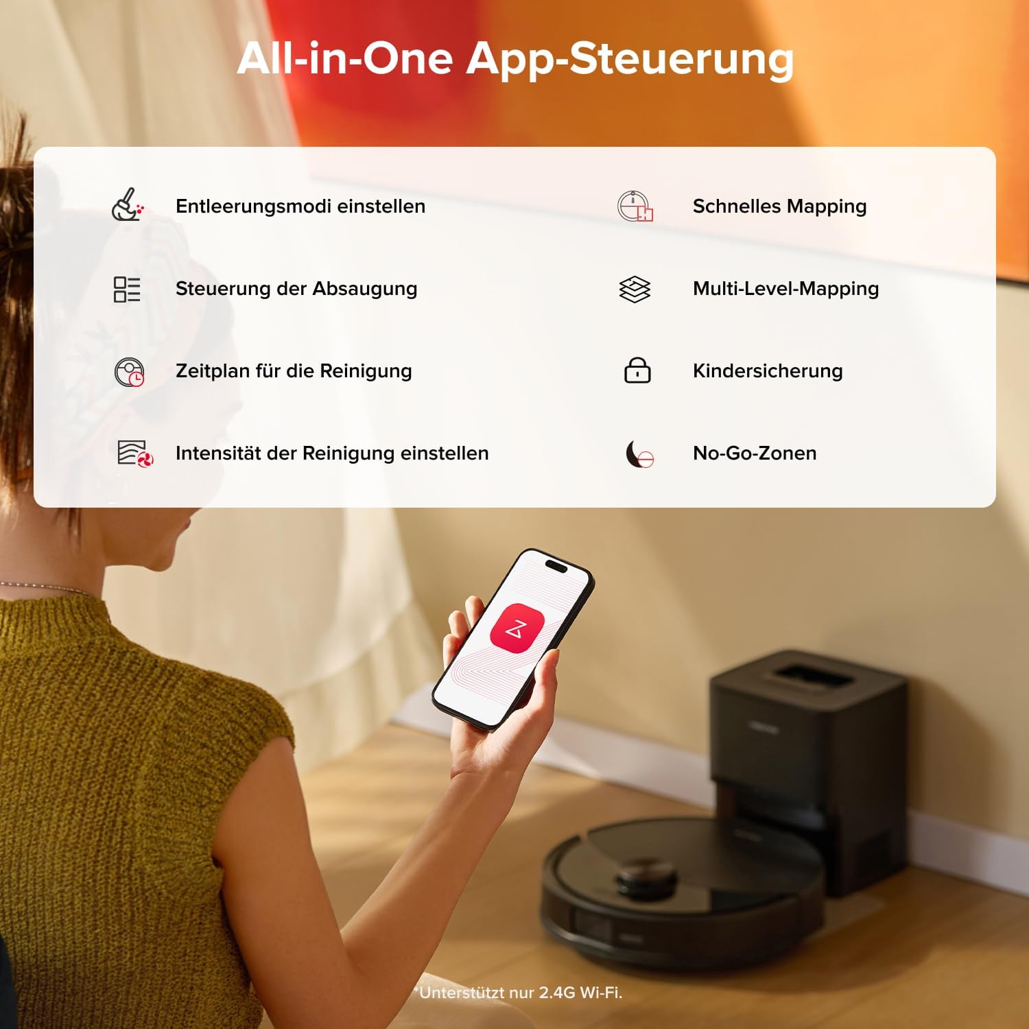 roborock Q10 S5+ Set Saugroboter mit Wischfunktion, 10.000 Pa Saugkraft – Bild 9