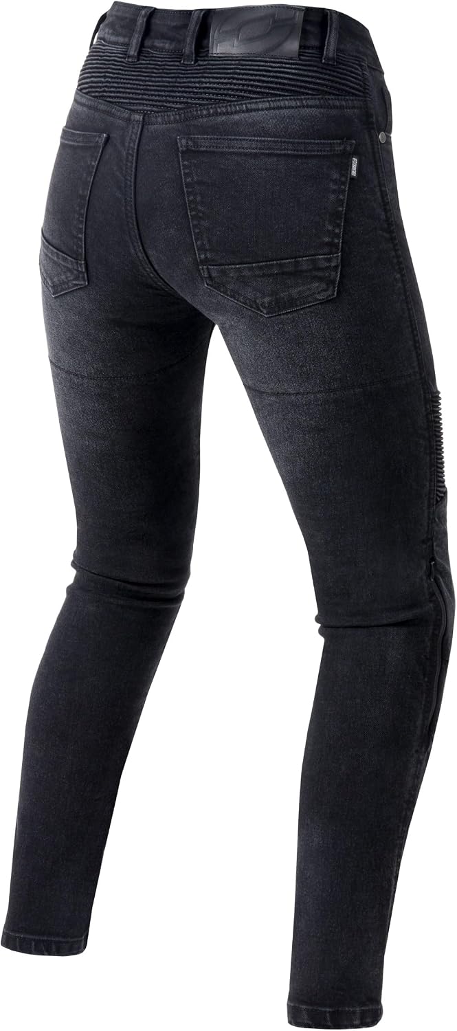 OZONE MOTO Agness II Lady Motorradjeans Damen | Aramidfaser Futter | Knie Protectoren Stufe 2 | Taschen für Hüft und Steißbeinprotektoren | Slim Fit – Bild 4