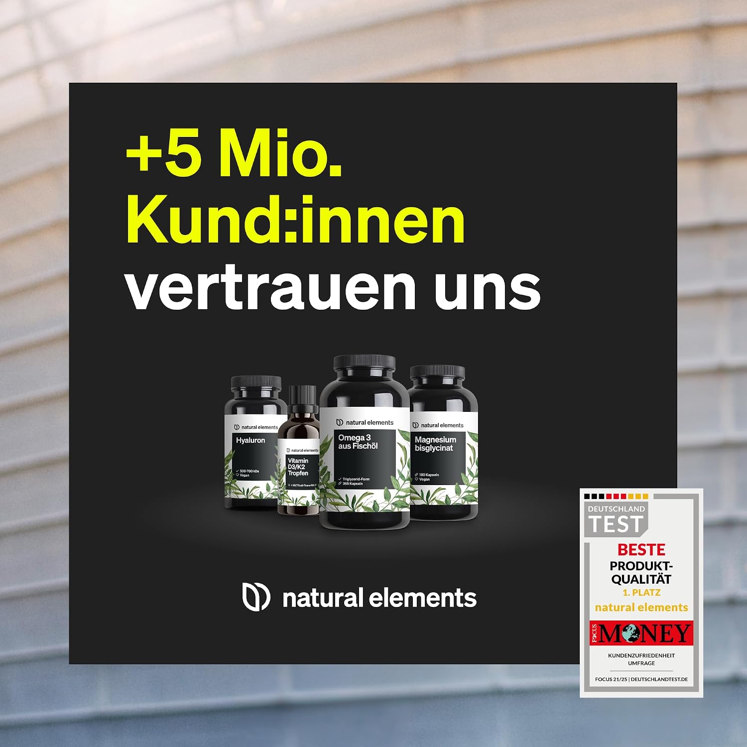 natural elements Zink 15mg – 365 Tabletten – gut verträgliches Zinkbisglycinat (Zink-Chelat) – vegan, hochdosiert, ohne unnötige Zusätze – in Deutschland produziert & laborgeprüft – Bild 4