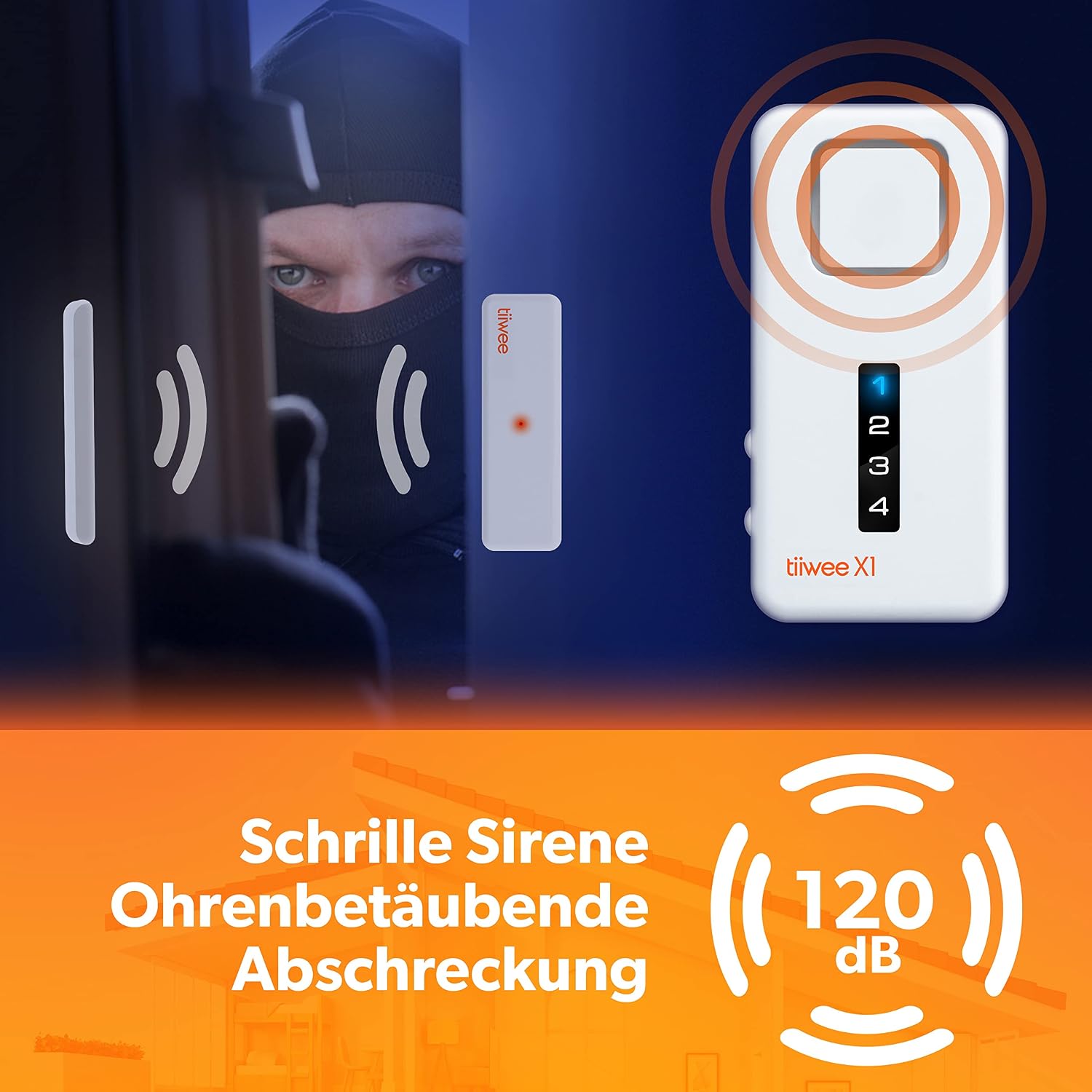 tiiwee Home Alarm System Wireless Kit X1 Alarmanlage – Bild 7