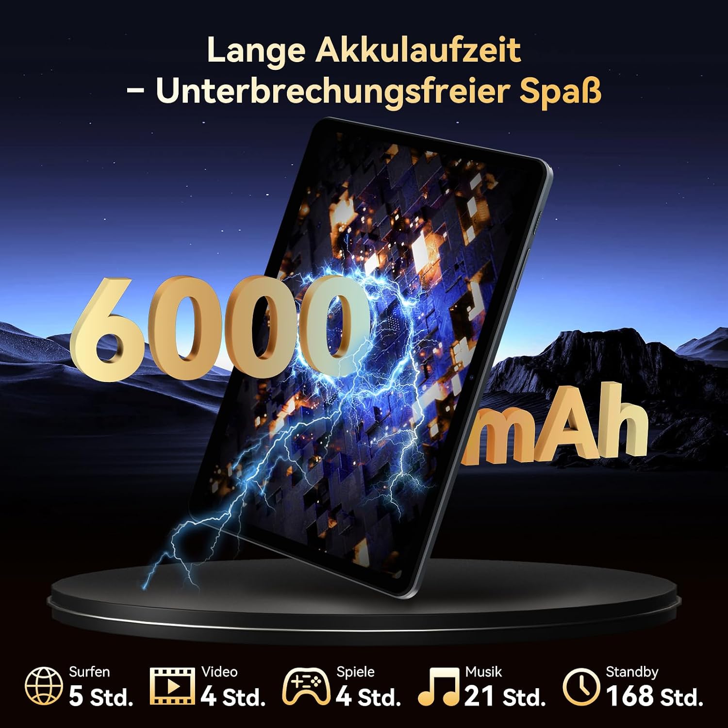 TABWEE Tablet mit Tastatur und Stift, 18GB RAM+128GB ROM (2TB TF) – Bild 5