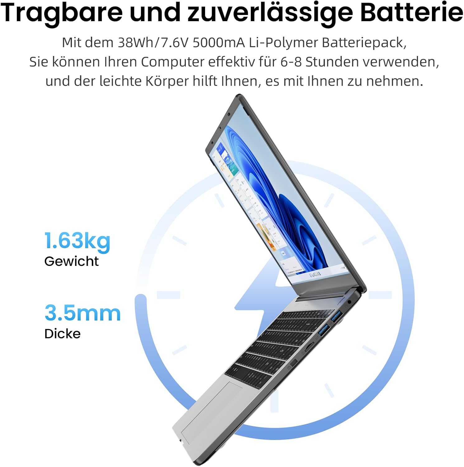 jumper 15,6 Zoll Laptop 12GB RAM 256GB SSD für Unternehmen und Studenten – Bild 7