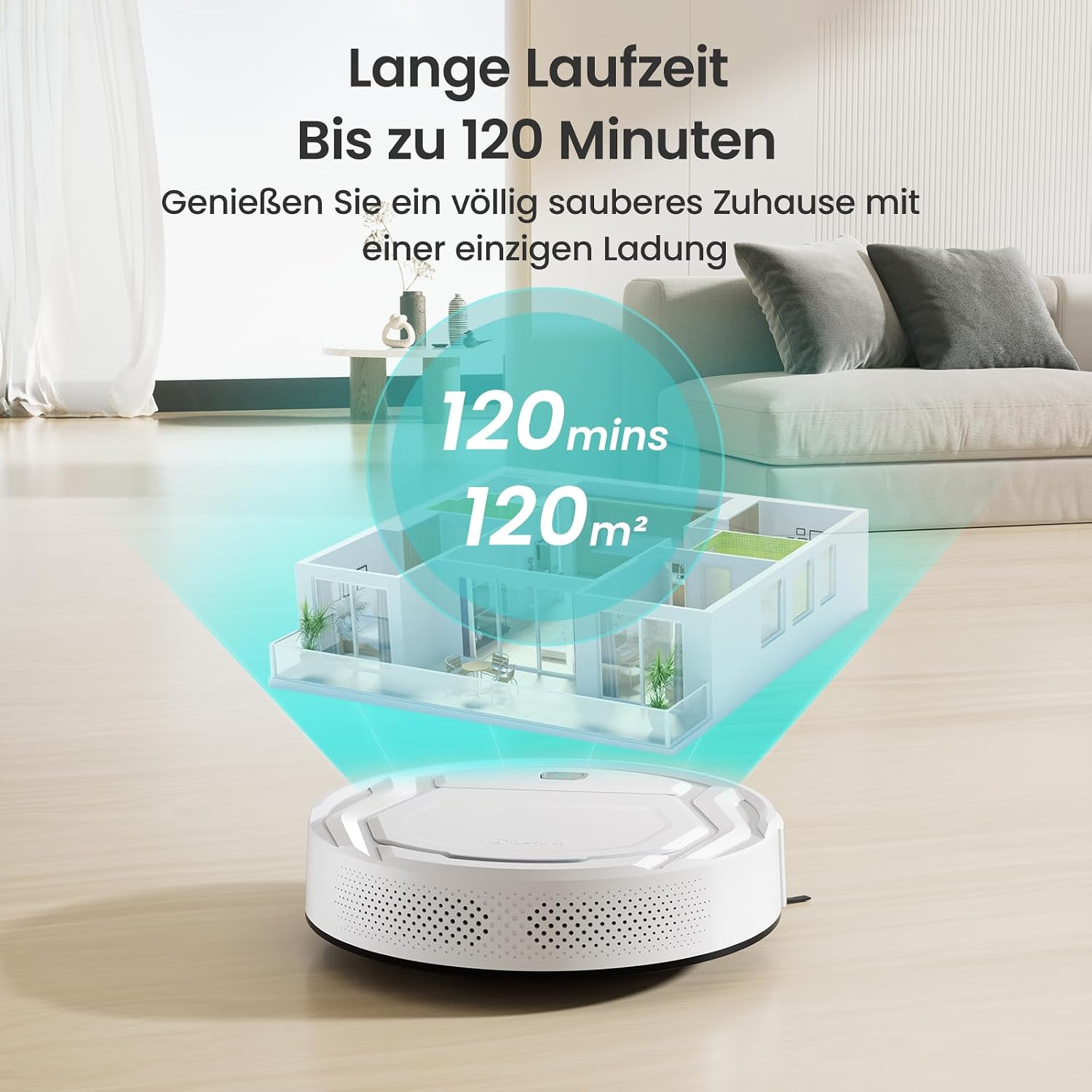Lefant M210P Saugroboter ohne Wischfunktion,2200 Pa Saugkraft – Bild 7